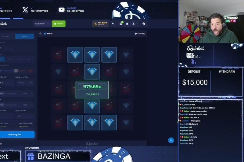 Slotsbyro Back to Back Rainbet Mines Wins